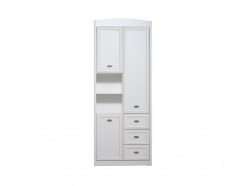 шкаф комбинированный reg3d3s salerno белый Мебель-Дисконт